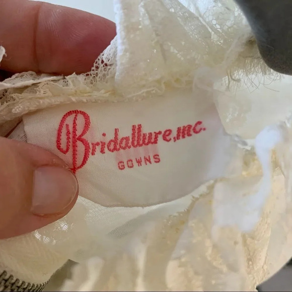 Vintage‎ Bridallure Prairie Lace Wedding Dress 70’s - Picture 11 of 15